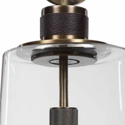 Uttermost Rosston Antique Brass Mini Pendant Light -Outlet The Radiantix Store uttermost rosston antique brass mini pendant light 84x30views2