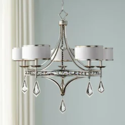 Uttermost Tamworth 34" Wide Silver Champagne Chandelier