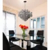 Maxim Comet 35" Wide Chrome And Crystal Chandelier -Outlet The Radiantix Store v3346 transitional dining room