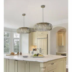 Maxim Arabesque 24" Wide Golden Silver Pendant Light
