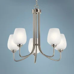 Valserrano 24 1/4" Wide Brushed Nickel 5-Light Chandelier