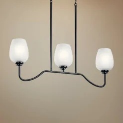 Valserrano 31" Wide Black Kitchen Island Light Chandelier