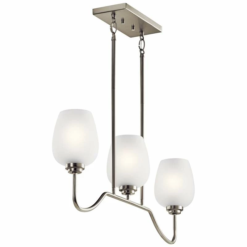 Valserrano 31" Wide Nickel Kitchen Island Light Chandelier 5 Valserrano 31" Wide Nickel Kitchen Island Light Chandelier - Image 3