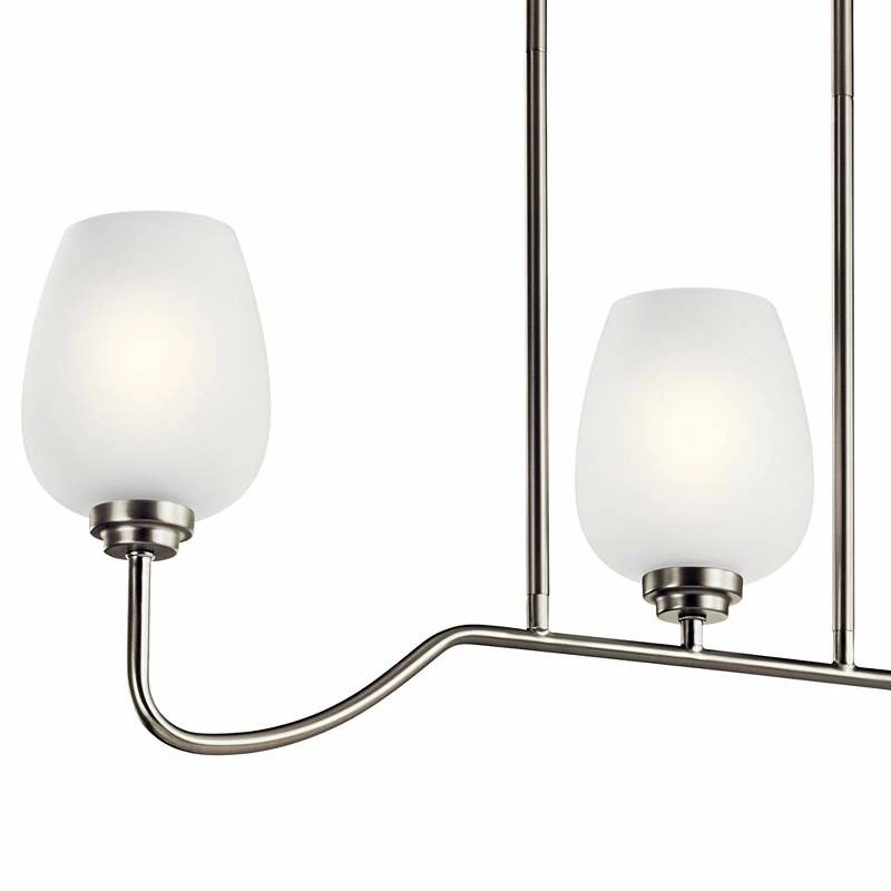 Valserrano 31" Wide Nickel Kitchen Island Light Chandelier 6 Valserrano 31" Wide Nickel Kitchen Island Light Chandelier - Image 4