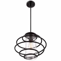 Vansbro Collection 14 1/2" Wide Black Mini Pendant Light -Outlet The Radiantix Store vansbro collection 14 and one half inch wide black mini pendant light y2316views2