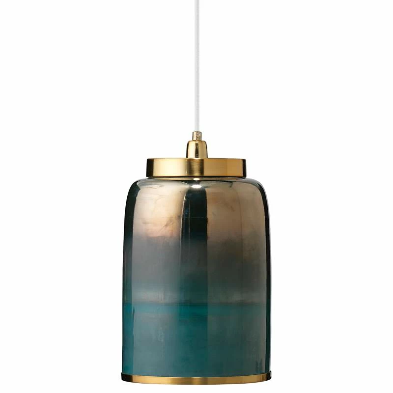 Vapor 8 1/2" Wide Aqua Metallic Glass Medium Mini Pendant 4 Vapor 8 1/2" Wide Aqua Metallic Glass Medium Mini Pendant - Image 2