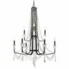 Varaluz Barcelona 34 1/2"W Onyx Crystal 9-Light Chandelier