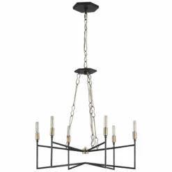 Varaluz Bodie 26"W Havana Gold And Carbon 6-Light Chandelier -Outlet The Radiantix Store varaluz bodie 26 inchw havana gold and carbon 6 light chandelier 59d36views1