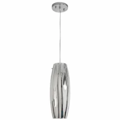 Varaluz Chroman Empire 5 1/2" Wide Modern Glass Mini-Pendant -Outlet The Radiantix Store varaluz chroman empire 5 and one half inch wide modern glass mini pendant 6p888views1