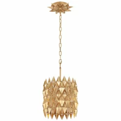 Varaluz Forever 12" Wide French Gold Mini Pendant Light