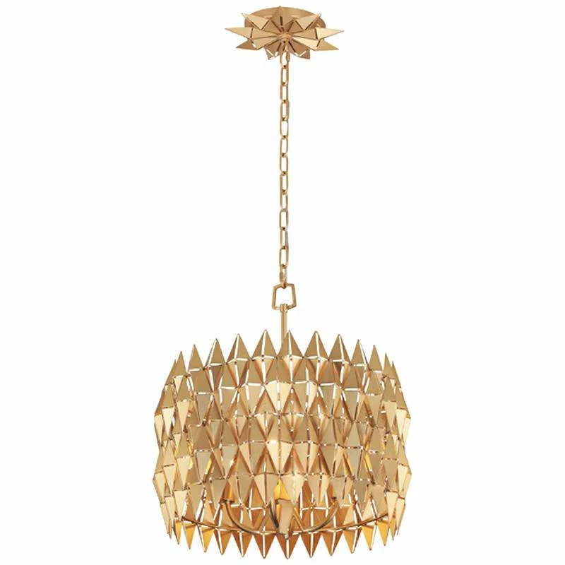 Varaluz Forever 18" Wide French Gold Drum Pendant Light 3 Varaluz Forever 18" Wide French Gold Drum Pendant Light