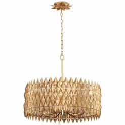 Varaluz Forever 30" Wide French Gold Drum Pendant Light -Outlet The Radiantix Store varaluz forever 30 inch wide french gold drum pendant light 86g40views3