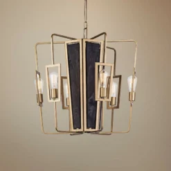 Varaluz Madeira 25" Wide Rustic Gold 6-Light Chandelier