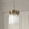 Varaluz Matrix 14" Wide Havana Gold And Fluted Glass Pendant 1 Varaluz Matrix 14" Wide Havana Gold And Fluted Glass Pendant -Outlet The Radiantix Store varaluz matrix 14 inch wide havana gold and fluted glass pendant 69p57cropped