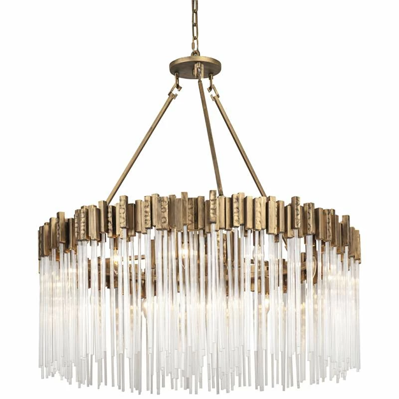 Varaluz Matrix 40" Wide Havana Gold Chandelier 4 Varaluz Matrix 40" Wide Havana Gold Chandelier - Image 2