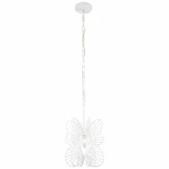 Varaluz Monarch 9" Wide White Butterfly Mini Pendant Light -Outlet The Radiantix Store varaluz monarch 9 inch wide white butterfly mini pendant light 74g14views1