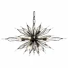 Varaluz Orbital 36" Wide Black And Crystal Modern Ceiling Pendant -Outlet The Radiantix Store varaluz orbital 36 inch wide black and crystal modern ceiling pendant 555e2