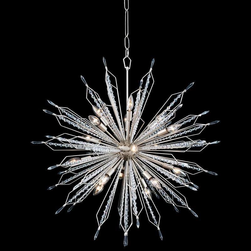 Varaluz Orbital 36" Wide Gold Dust 16-Light Pendant 3 Varaluz Orbital 36" Wide Gold Dust 16-Light Pendant