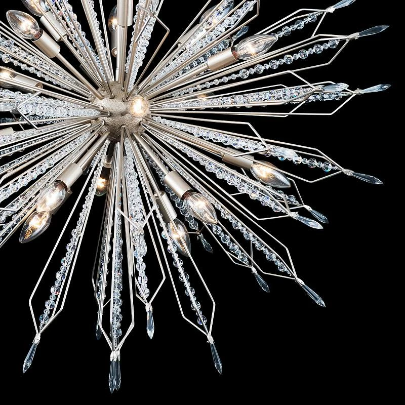 Varaluz Orbital 36" Wide Gold Dust 16-Light Pendant 4 Varaluz Orbital 36" Wide Gold Dust 16-Light Pendant - Image 2