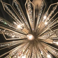 Varaluz Orbital 36" Wide Gold Dust 16-Light Pendant 10 Varaluz Orbital 36" Wide Gold Dust 16-Light Pendant -Outlet The Radiantix Store varaluz orbital 36 inch wide gold dust 16 light pendant 45c23views3