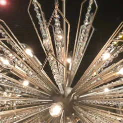 Varaluz Orbital 36" Wide Gold Dust 16-Light Pendant 11 Varaluz Orbital 36" Wide Gold Dust 16-Light Pendant -Outlet The Radiantix Store varaluz orbital 36 inch wide gold dust 16 light pendant 45c23views4