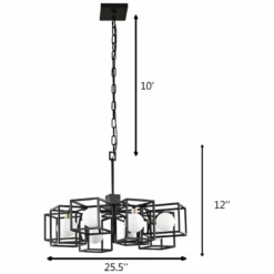 Varaluz Plaza 25 1/2" Wide Carbon 8-Light LED Pendant -Outlet The Radiantix Store varaluz plaza 25 and one half inch wide carbon 8 light led pendant 69p63views1