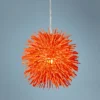 Varaluz Urchin 6 1/4" Wide Electric Pumpkin Orange Mini Pendant
