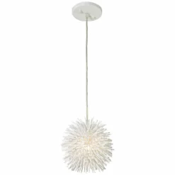 Varaluz Urchin 6 1/4" Wide White Mini Pendant Light -Outlet The Radiantix Store varaluz urchin 6 and one quarter inch wide white mini pendant light 4w617views1