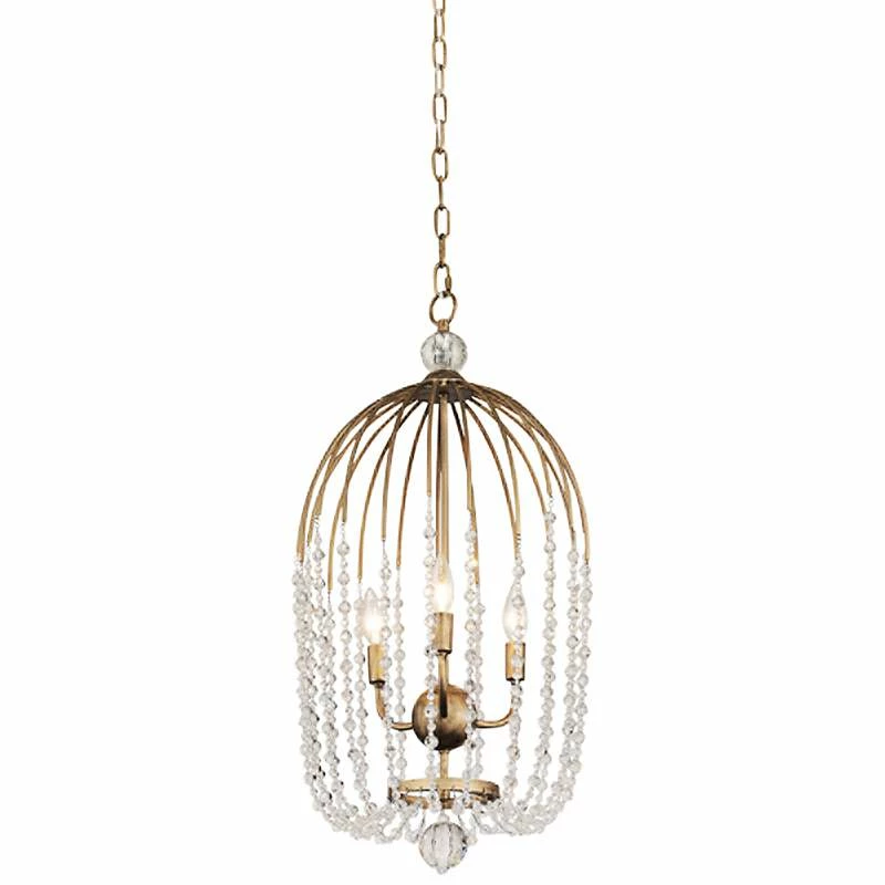 Varaluz Voliere 14 1/2"W Havana Gold 3-Light Pendant Light 3 Varaluz Voliere 14 1/2"W Havana Gold 3-Light Pendant Light