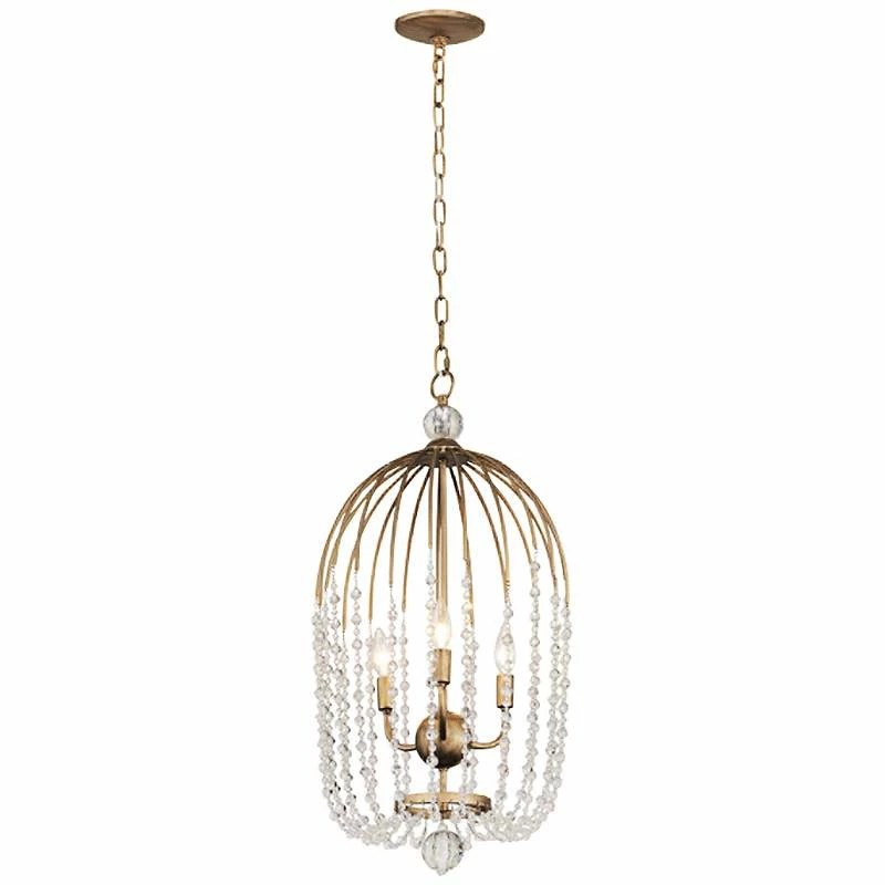 Varaluz Voliere 14 1/2"W Havana Gold 3-Light Pendant Light 6 Varaluz Voliere 14 1/2"W Havana Gold 3-Light Pendant Light - Image 4