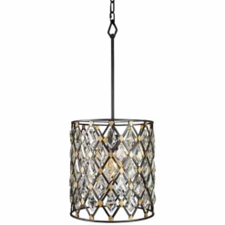 Varaluz Windsor 11 1/2"W Carbon And Gold Mini Pendant Light