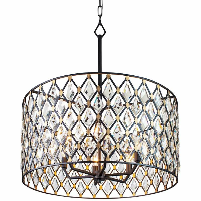 Varaluz Windsor 25"W Carbon And Gold 6-Light Pendant Light 3 Varaluz Windsor 25"W Carbon And Gold 6-Light Pendant Light