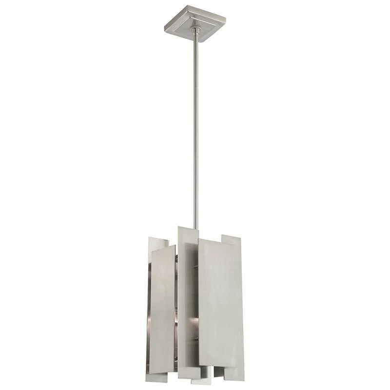 Varick 7" Wide Brushed Nickel Metal Mini Pendant Light 6 Varick 7" Wide Brushed Nickel Metal Mini Pendant Light - Image 4
