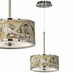 Venetian Marble Giclee Glow 10 1/4" Wide Pendant Light