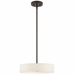 Venlo 14" Wide Bronze Drum Pendant Light -Outlet The Radiantix Store venlo 14 inch wide bronze drum pendant light 82g86views3