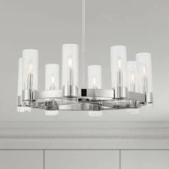 Vernon Place 28 1/4" Wide Chrome 8-Light Chandelier