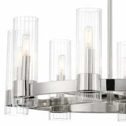 Vernon Place 28 1/4" Wide Chrome 8-Light Chandelier -Outlet The Radiantix Store vernon place 28 and one quarter inch wide chrome 8 light chandelier 786h1views1