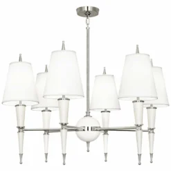 Jonathan Adler Versailles 36 3/4" Wide Lily Lacquer 6-Light Chandelier