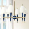 Jonathan Adler Versailles 36 3/4"W Fondine Shade Navy Lacquer Chandelier -Outlet The Radiantix Store versailles 36 and three quarter inchw fondine shade navy lacquer chandelier 18r62cropped