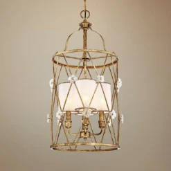 Victoria Park 15 1/4" Wide 4-Light Elara Gold Pendant
