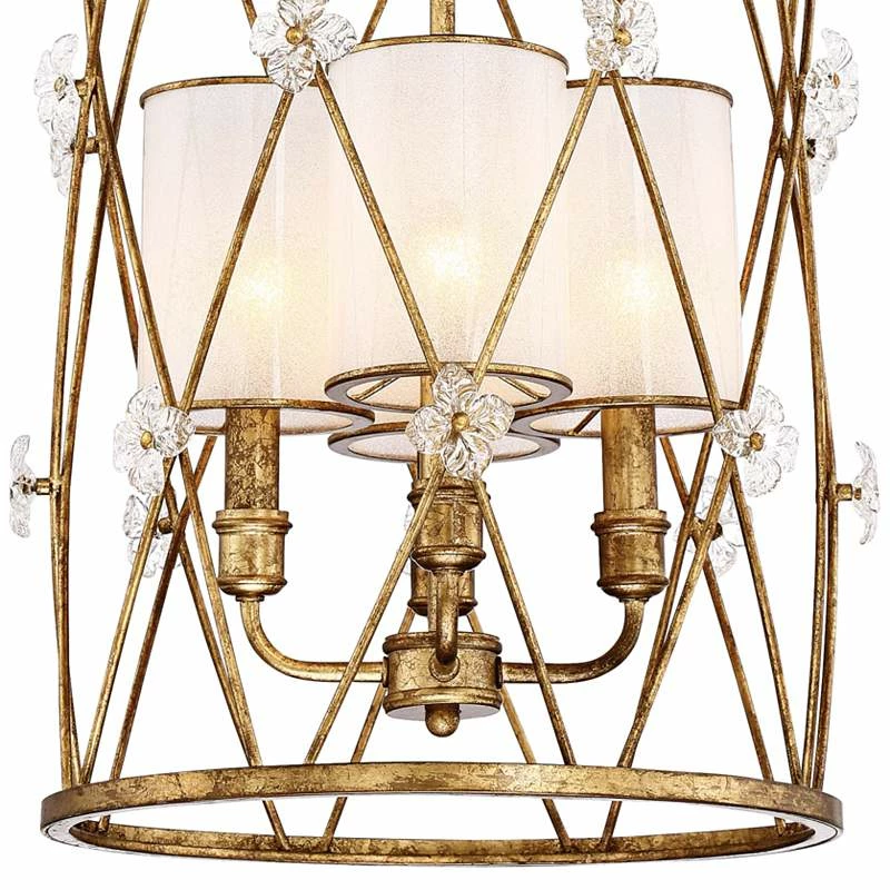 Victoria Park 15 1/4" Wide 4-Light Elara Gold Pendant 5 Victoria Park 15 1/4" Wide 4-Light Elara Gold Pendant - Image 3