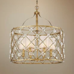 Victoria Park 26 1/2" Wide 6-Light Elara Gold Pendant