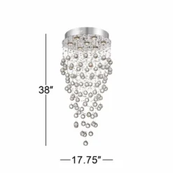 Vienna Full Spectrum Aida 17 3/4" Wide Pouring Crystal Chandelier -Outlet The Radiantix Store vienna full spectrum aida 17 and three quarter inch wide pouring crystal chandelier x9149views4