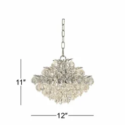 Vienna Full Spectrum Essa 12"W Chrome - Crystal Mini Pendant -Outlet The Radiantix Store vienna full spectrum essa 12 inchw chrome crystal mini pendant n1104views5