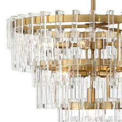 Vienna Full Spectrum Luxum 18 3/4" Brass And Crystal Pendant Light 10 Vienna Full Spectrum Luxum 18 3/4" Brass And Crystal Pendant Light -Outlet The Radiantix Store vienna full spectrum luxum 18 and three quarter inch brass and crystal pendant light 64t69views1