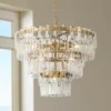 Vienna Full Spectrum Luxum 23 1/2" Brass 8-Light Crystal Chandelier -Outlet The Radiantix Store vienna full spectrum luxum 23 and one half inch brass 8 light crystal chandelier 64t05cropped