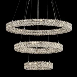 Vienna Full Spectrum Perriello 27 1/2" Crystal Ring LED Chandelier