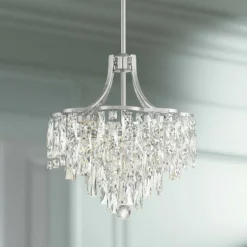 Villette 15 3/4" Wide Chrome LED Crystal Pendant Light