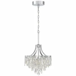 Villette 15 3/4" Wide Chrome LED Crystal Pendant Light -Outlet The Radiantix Store villette 15 and three quarter inch wide chrome led crystal pendant light 33h19views3