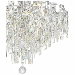 Villette 20 1/4" Wide Chrome And Crystal LED Pendant Light -Outlet The Radiantix Store villette 20 and one quarter inch wide chrome and crystal led pendant light 39j68views2